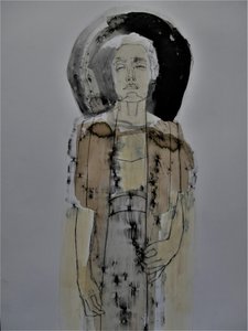Retrato abstrato sereno de Doris Schmitz