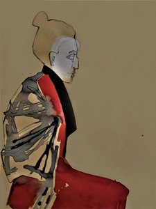 Retrato Sereno de um Quimono de Doris Schmitz