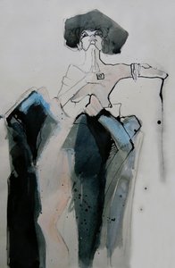 Retrato de moda estilizado de Doris Schmitz