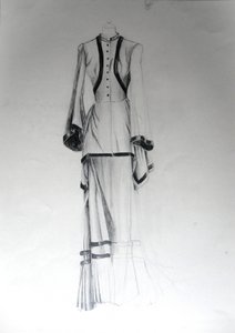 Esboço de moda vintage