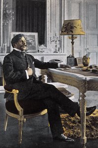 Retrato de Paul Adam (1862-1920), escritor francês - Paul Adam escritor francês - foto de Paul Francois Arnold Cardon (1858-1941) (Dornac)