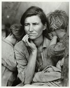 Portret van Florence Owens Thompson
Migrante mãe, 1936 (título original)