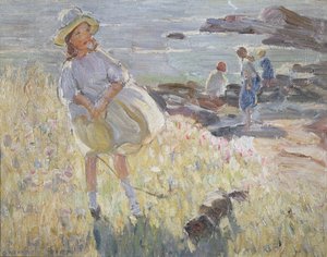 Sobre as falésias (óleo sobre tela) de Dorothea Sharp