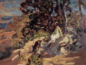 Repouso (óleo sobre tela) de Dorothea Sharp