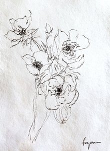 Desenho floral delicado