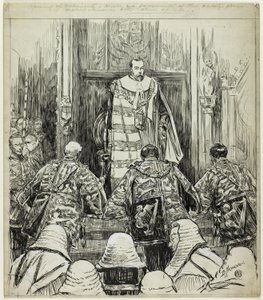 Abertura do Parlamento durante o reinado de Eduardo VII de Douglas Macpherson