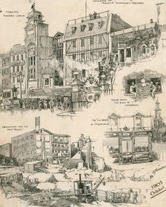 Esboços de Londres de outubro de 1901 (gravura) de Douglas Macpherson