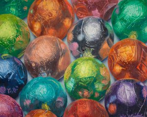 Muitos chocolates, 2022 (óleo sobre tela) de Douglas Newton