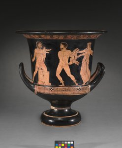 Detalhe de uma figura vermelha lekythos