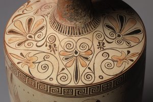 O Atalanta Lekythos (Jarro Funerário de Óleo), 500-490 AC