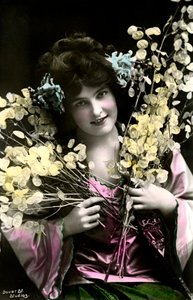 Madge Lessing 1866-1932, atriz alemã, início do século XX.