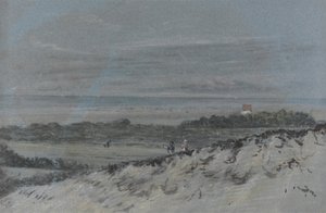 Litoral com dunas de areia