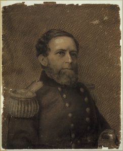 Almirante Andrew H. Foote, retrato de cabeça e ombros, em uniforme militar Abstract/medium de Drawings