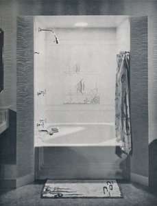Banho Neo-Angle quadrado novo de quatro pés, 1935 de Drix Duryea