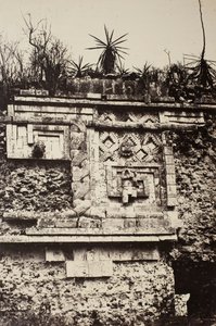 Uxmal, Indian Bas Relief, Palácio das Freiras Uxmal, Indian Bas Relief, Palácio das Freiras, 1860.