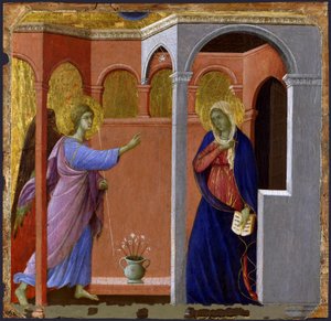 A Anunciação de Duccio di Buoninsegna