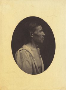 Um retrato, visto de perfil, de um homem de 42 anos, estupefato pelo abuso do álcool..., 1854-1856.