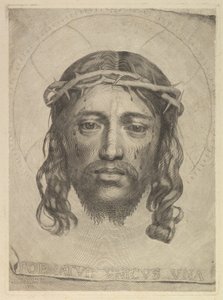 Rosto de Cristo no Véu de Santa Verônica, 1735. de Dudesert