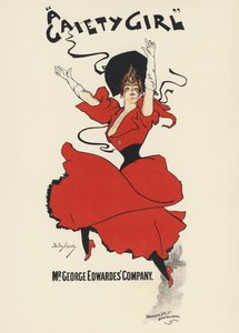 Pôster para Uma Gaiety Girl (cor litho) de Dudley Hardy