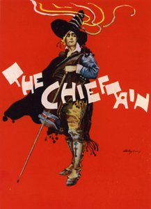 The Chieftain; desenho de cartaz para o Savoy Theatre, Londres (cor litho) de Dudley Hardy