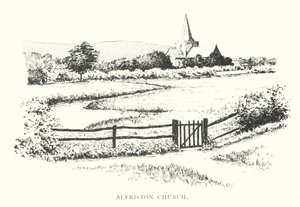 Igreja de Alfriston (litografia) de Duncan Moul