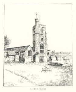 Igreja de Barking (litografia) de Duncan Moul
