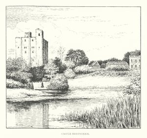 Castle Hedingham (litografia) de Duncan Moul