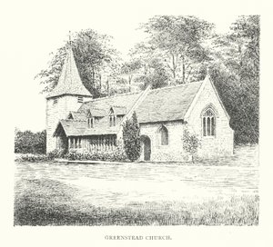 Igreja de Greenstead (litografia) de Duncan Moul