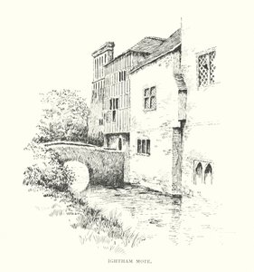 Ightham Mote (litografia) de Duncan Moul