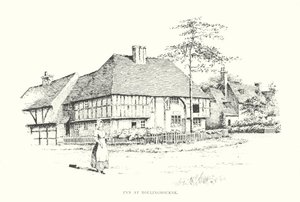 Pousada em Hollingbourne (litografia) de Duncan Moul
