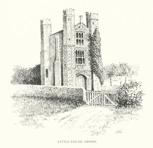Priorado de Little Leighs (litografia) de Duncan Moul