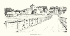 Igreja de Old Shoreham (litografia) de Duncan Moul
