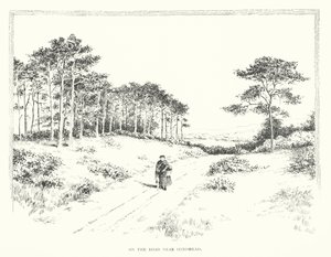 Na estrada perto de Hindhead (litografia) de Duncan Moul