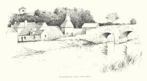 Pulborough, a partir do rio Arun (litografia) de Duncan Moul