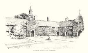 Sackville College, East Grinstead (litografia) de Duncan Moul