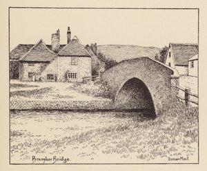 Sussex: Bramber Bridge (litografia) de Duncan Moul