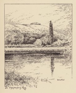 Sussex: Chanctonbury Ring (litografia) de Duncan Moul