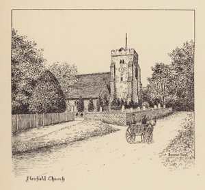 Sussex: Igreja de Henfield (litografia) de Duncan Moul