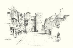 Westgate, Canterbury (litografia) de Duncan Moul