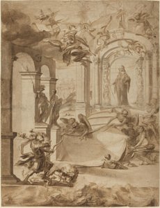 Alegoria em homenagem a um cavalheiro de Dutch 17th Century