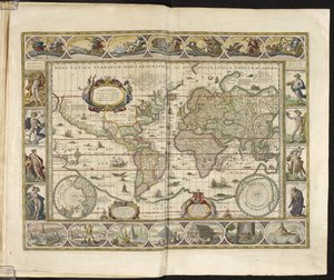 Um mapa do mundo de Dutch School