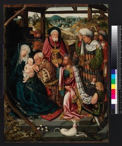 Adoração dos Reis, 1520 de Dutch School