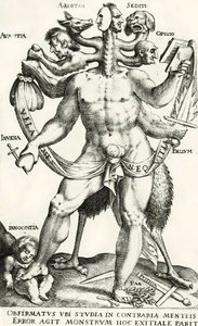 Arminianismo como monstro de cinco cabeças de Dutch School