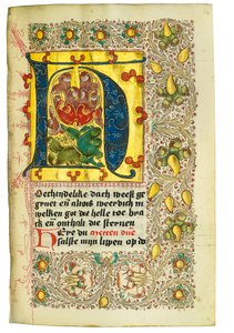 Livro de horas e livro de orações em holandês, Baixa Renânia, Emmerich, Cleves, c.1480 de Dutch School
