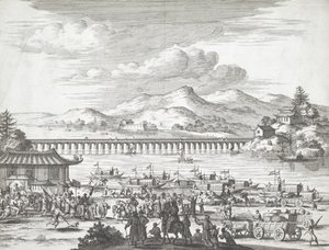Ponte sobre o rio Yangtse de Dutch School