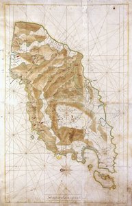 Carta da ilha de Timor, c.1760 de Dutch School