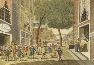 Crianças saindo da escola, 1812 de Dutch School