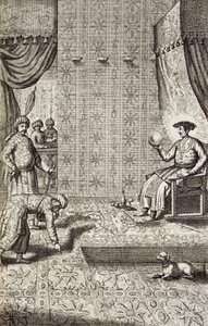 Embaixadores Chineses a um Governante Indiano, da China Ilustrado por Athanasius Kircher (1601-80) 1667 de Dutch School