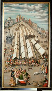 Mercado de tecidos em 