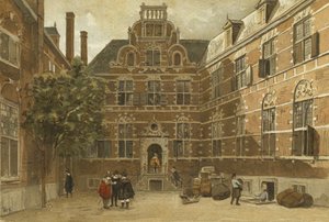 Pátio da Casa do Índio Oriental, Amsterdã de Dutch School